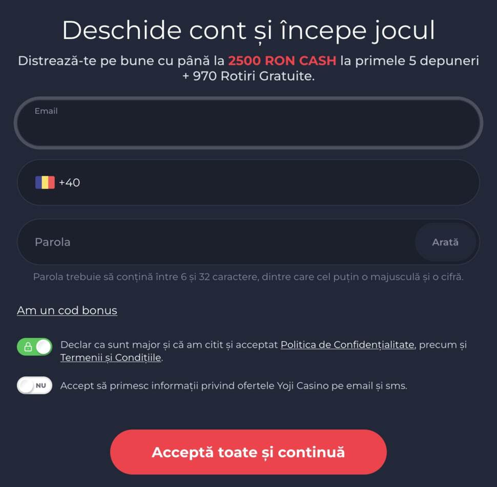 inregistrate formular